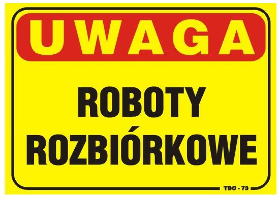 TABLICA 35*25CM UWAGA! ROBOTY ROZBIÓRKOWE