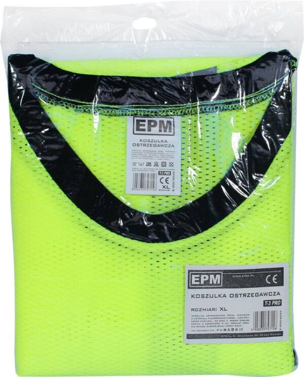Alternative view of KOSZULKA ODBLASKOWA ŻÓŁTA T-3 PRO XL