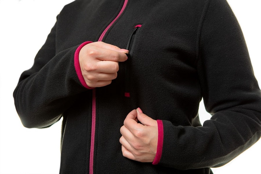 BLUZA POLAROWA DAMSKA CZARNA, ROZMIAR M - obrazek 6