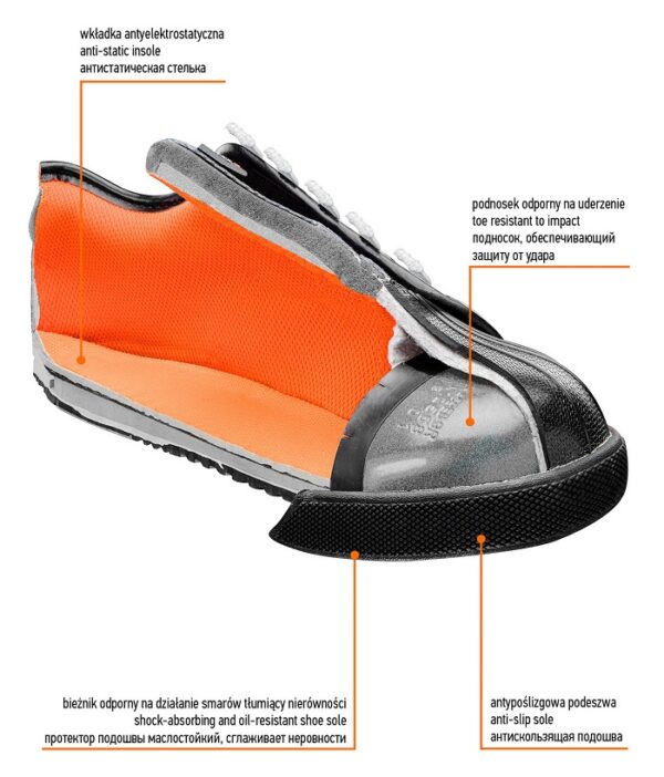 Alternative view of PÓŁBUT ROBOCZY SB, STALOWY PODNOSEK, R43