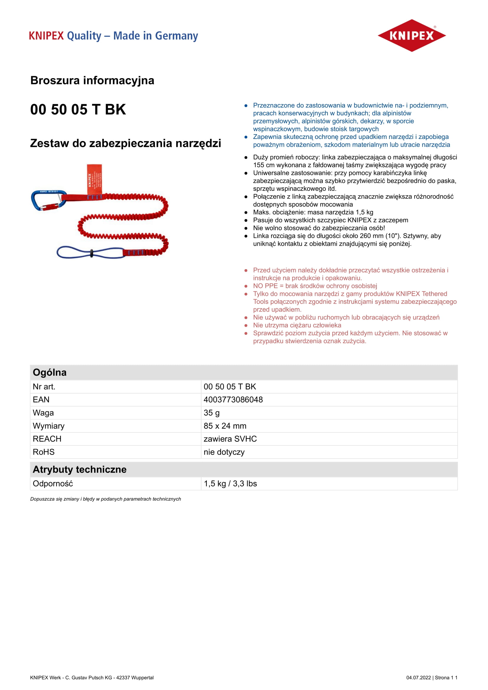 ZESTAW DO ZABEZPIECZANIA NARZĘDZI, ELASTYCZNY PASEK - obrazek 2