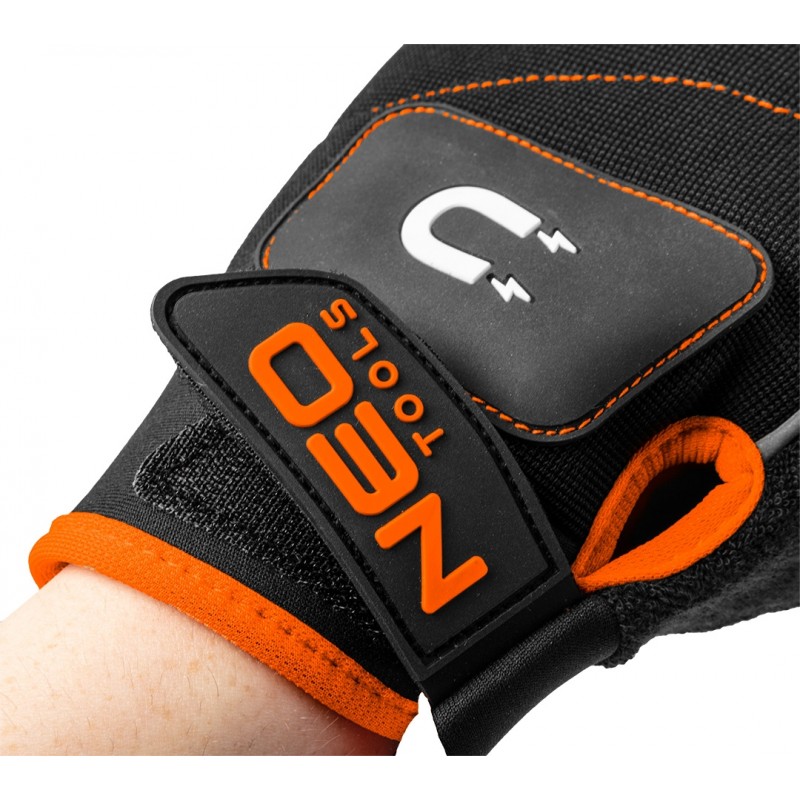 RĘKAWICE ROBOCZE Z MAGNESEM BEZ PALCÓW, ROZMIAR 10 - obrazek 3