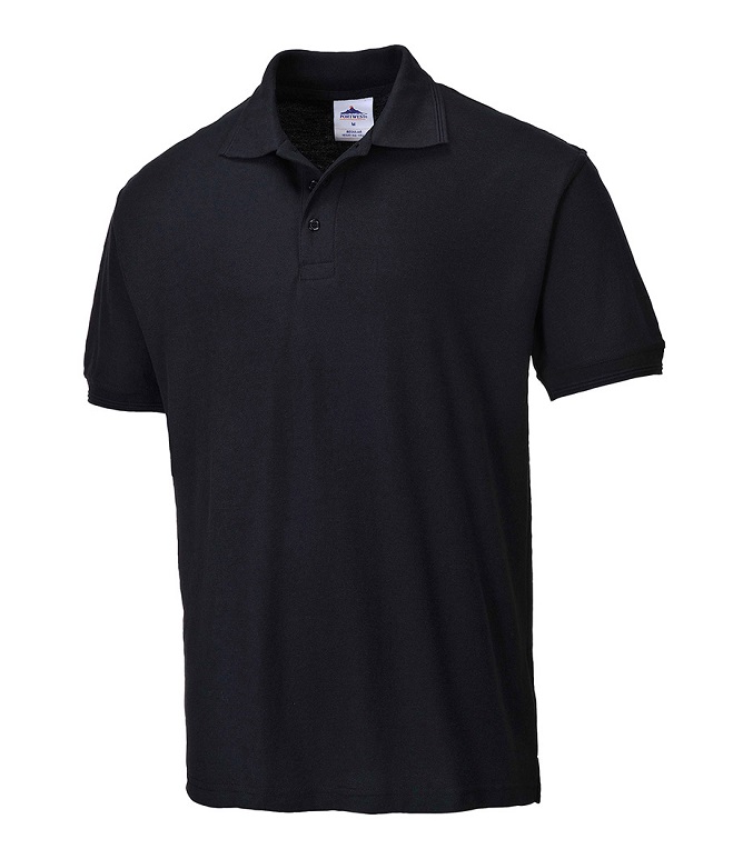 KOSZULKA POLO NAPLES, B210 CZARNA ROZMIAR L