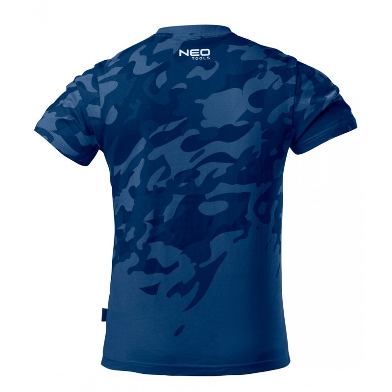 T-SHIRT ROBOCZY CAMO NAVY, ROZMIAR XL - obrazek 2