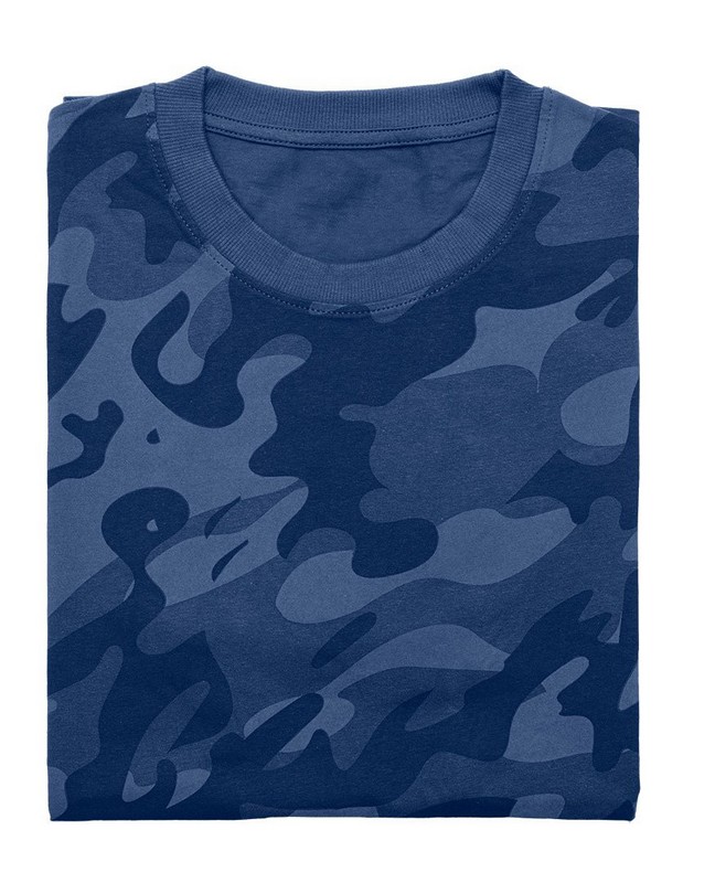 T-SHIRT ROBOCZY CAMO NAVY, ROZMIAR XL - obrazek 4