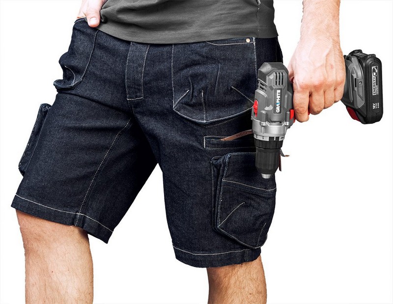 KRÓTKIE SPODENKI DENIM ROZMIAR XS - obrazek 3