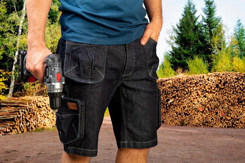 KRÓTKIE SPODENKI DENIM ROZMIAR XS - obrazek 4