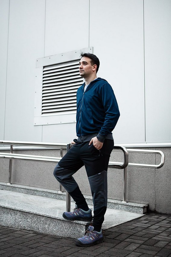 SPODNIE DRESOWE COMFORT CZARNO-SZARE ROZMIAR L - obrazek 7