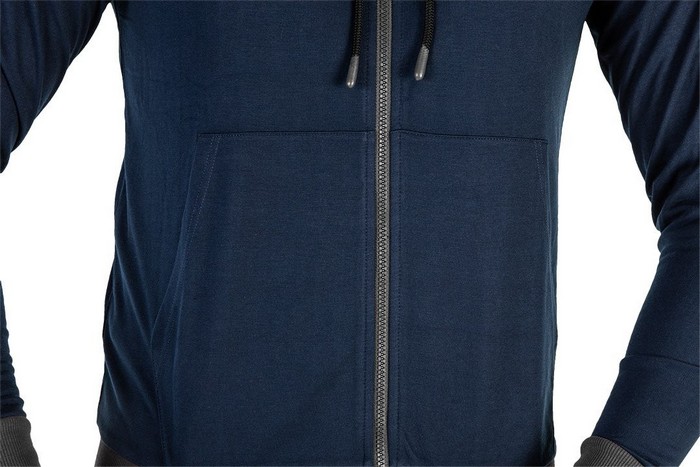 BLUZA ROZPINANA Z KAPTUREM COMFORT GRANATOWA ROZMIAR XXL - obrazek 4