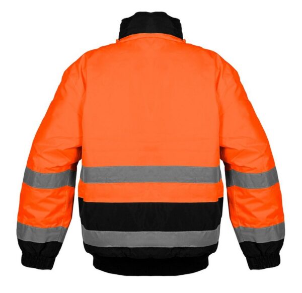 Alternative view of KURTKA ROBOCZA OSTRZEGAWCZA OCIEPLANA POMARAŃCZOWA ROZMIAR L