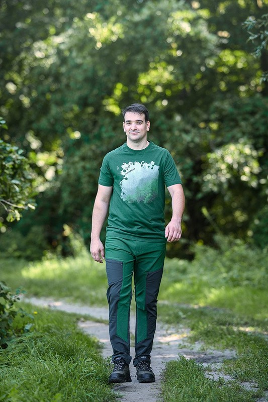 Alternative view of T-SHIRT OUTDOOR LAS ROZMIAR M