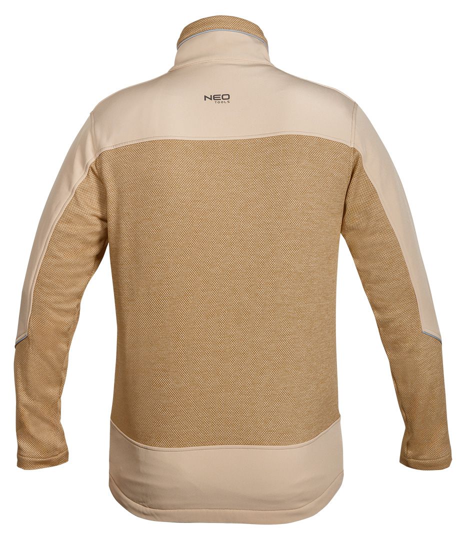 BLUZA SOFTSHELL OUTDOOR, BEŻOWA, ROZMIAR L - obrazek 2