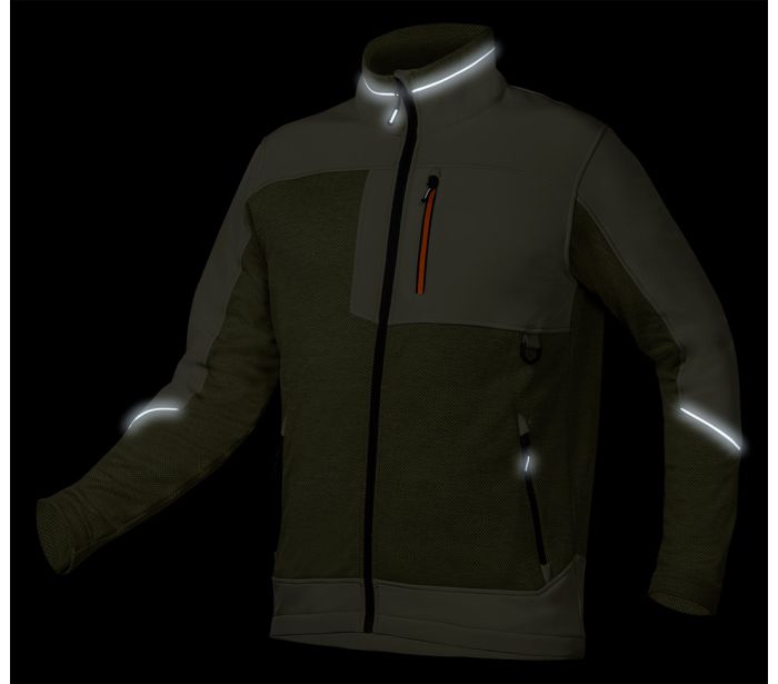 BLUZA SOFTSHELL OUTDOOR ZIELONA ROZMIAR L - obrazek 2