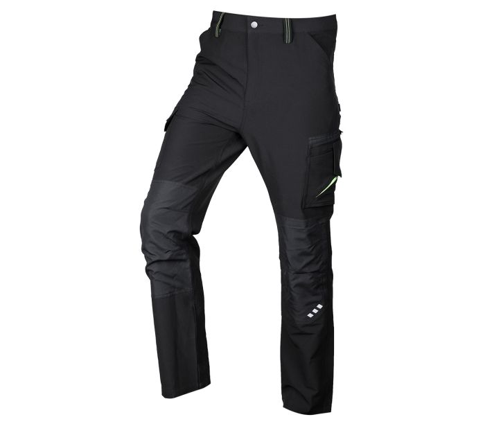 SPODNIE ROBOCZE MIX&MATCH CZARNO-ZIELONE ROZMIAR XL