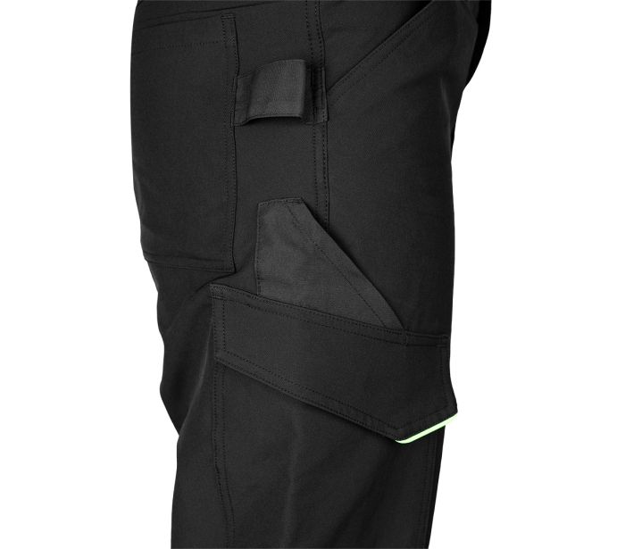 SPODNIE ROBOCZE MIX&MATCH CZARNO-ZIELONE ROZMIAR XL - obrazek 4