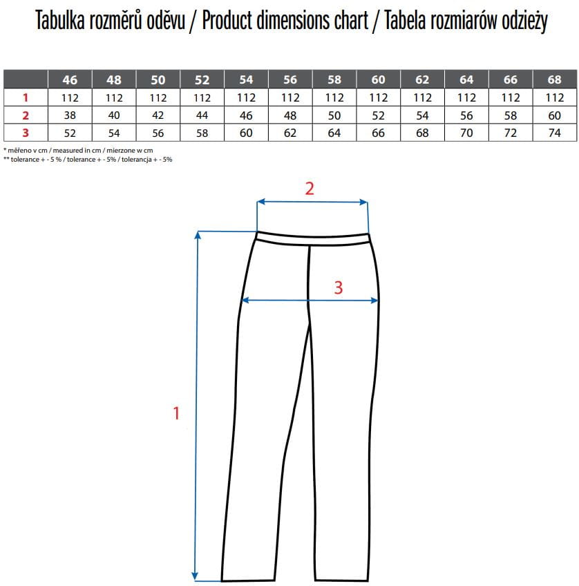 SPODNIE DO PASA CXS CEFEUS, SZARO-NIEBIESKIE ROZM.50 - obrazek 3