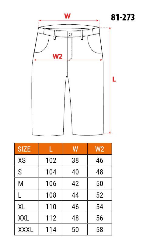 KRÓTKIE SPODENKI ROBOCZE DENIM, CZARNE L - obrazek 7