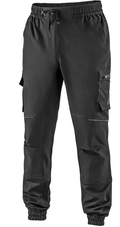 SPODNIE CXS DO PASA VENATOR JOGGER, CZARNE ROZM. 54